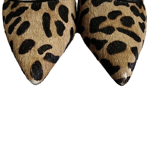 14th & Union Real Fur Printed Calf Hair Heels - 8.5M - Picture 6 of 9